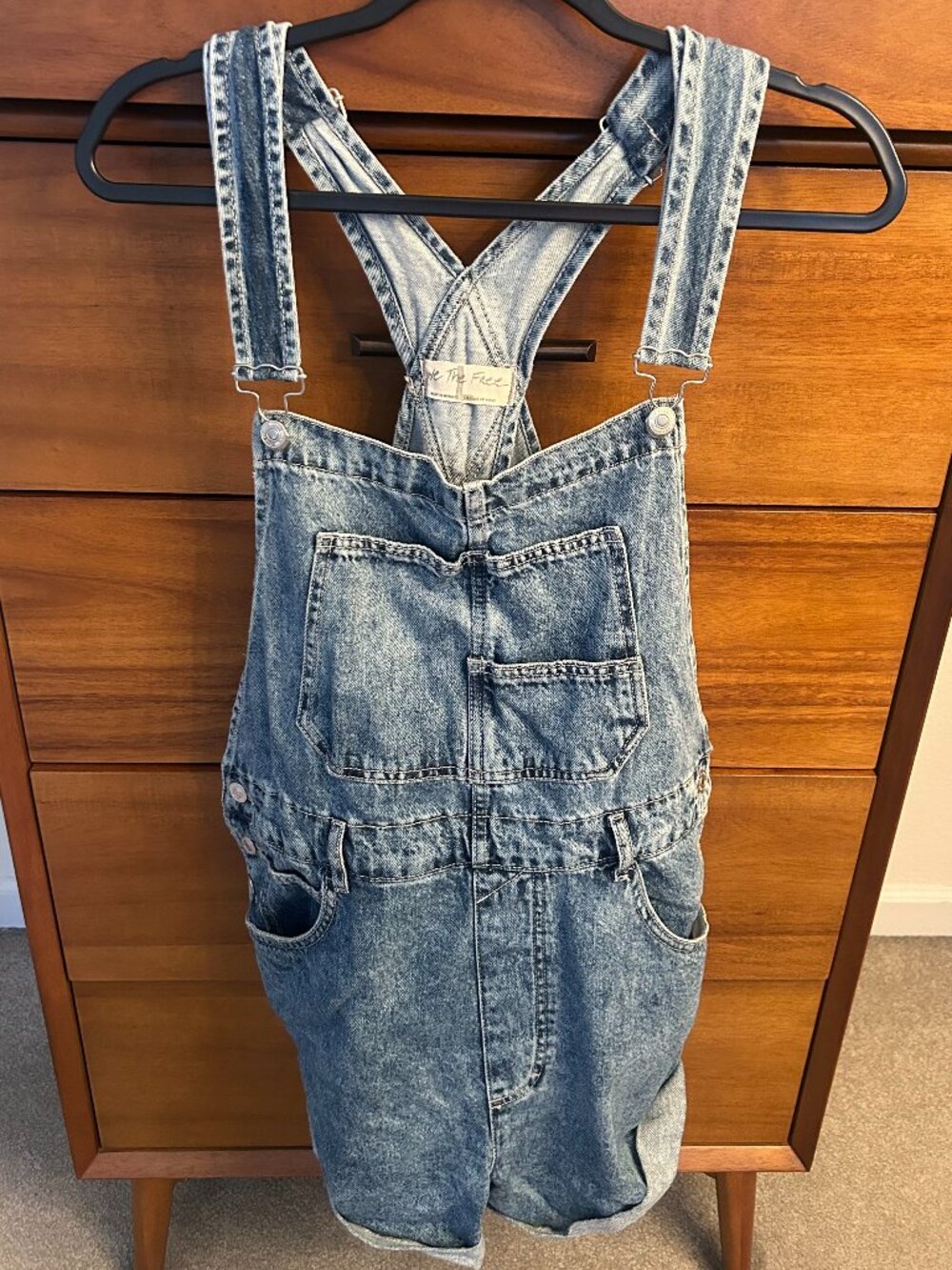 Free People x We The Free | Ziggy Shortalls | Powder Blue | L